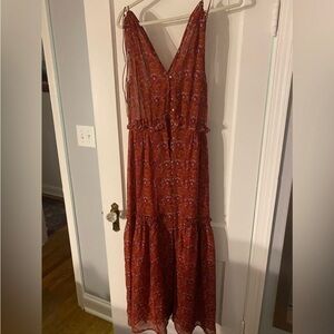 ULLA JOHNSON Red Floral Maxi Dress🌺